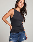 Alba Licorice Black Tank WOMENS chaserbrand