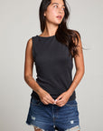Alba Licorice Black Tank WOMENS chaserbrand