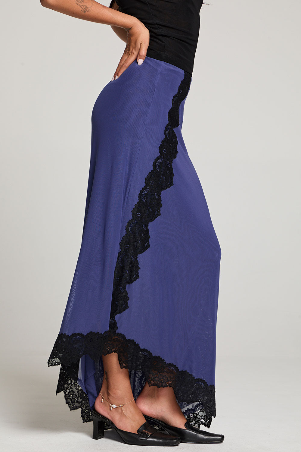 Demi Frost Blue Maxi Skirt WOMENS chaserbrand