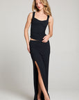 Mila Licorice Black Tank Top WOMENS chaserbrand