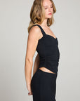 Mila Licorice Black Tank Top WOMENS chaserbrand