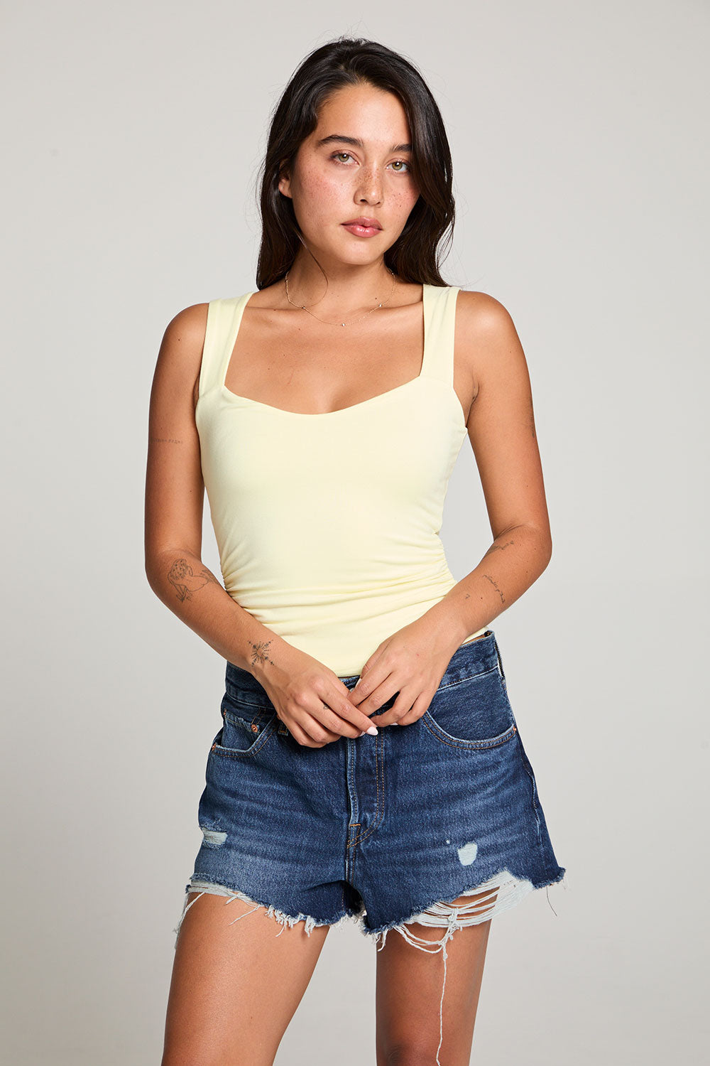 Mila Limon Yellow Tank Top WOMENS chaserbrand