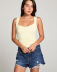 Mila Limon Yellow Tank Top WOMENS chaserbrand
