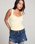 Mila Limon Yellow Tank Top WOMENS chaserbrand