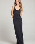 Mayer Licorice Black Maxi Dress WOMENS chaserbrand