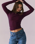 Moonlightt Cambridge Stripe Long Sleeve