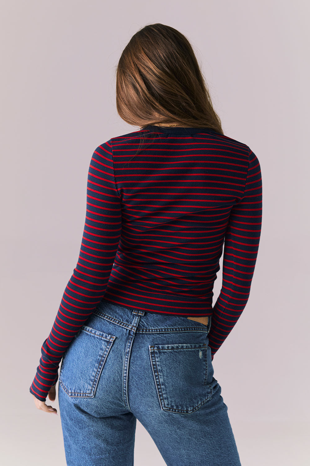 Moonlightt Cambridge Stripe Long Sleeve