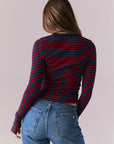 Moonlightt Cambridge Stripe Long Sleeve