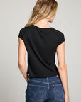 Gabrielle Licorice Black Tee WOMENS chaserbrand