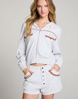 Western Details Zip Up Hoodie WOMENS chaserbrand