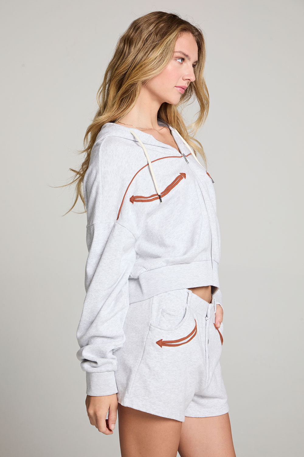 Western Details Zip Up Hoodie WOMENS chaserbrand