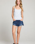 Lola Blueberry Ditsy Tank Top WOMENS chaserbrand