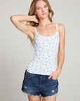 Lola Blueberry Ditsy Tank Top WOMENS chaserbrand