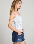 Lola Blueberry Ditsy Tank Top WOMENS chaserbrand