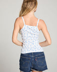 Lola Blueberry Ditsy Tank Top WOMENS chaserbrand
