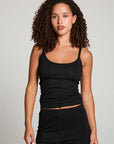 Lola Licorice Black Tank Top WOMENS chaserbrand