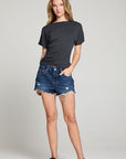 Mia Licorice Tee WOMENS chaserbrand