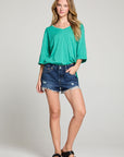 Gianna Clover Green Tee WOMENS chaserbrand