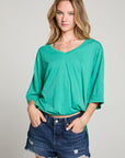 Gianna Clover Green Tee WOMENS chaserbrand