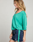 Gianna Clover Green Tee WOMENS chaserbrand