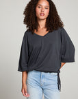 Gianna Licorice Black Tee WOMENS chaserbrand