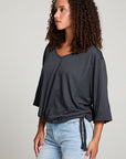 Gianna Licorice Black Tee WOMENS chaserbrand
