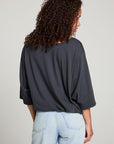 Gianna Licorice Black Tee WOMENS chaserbrand