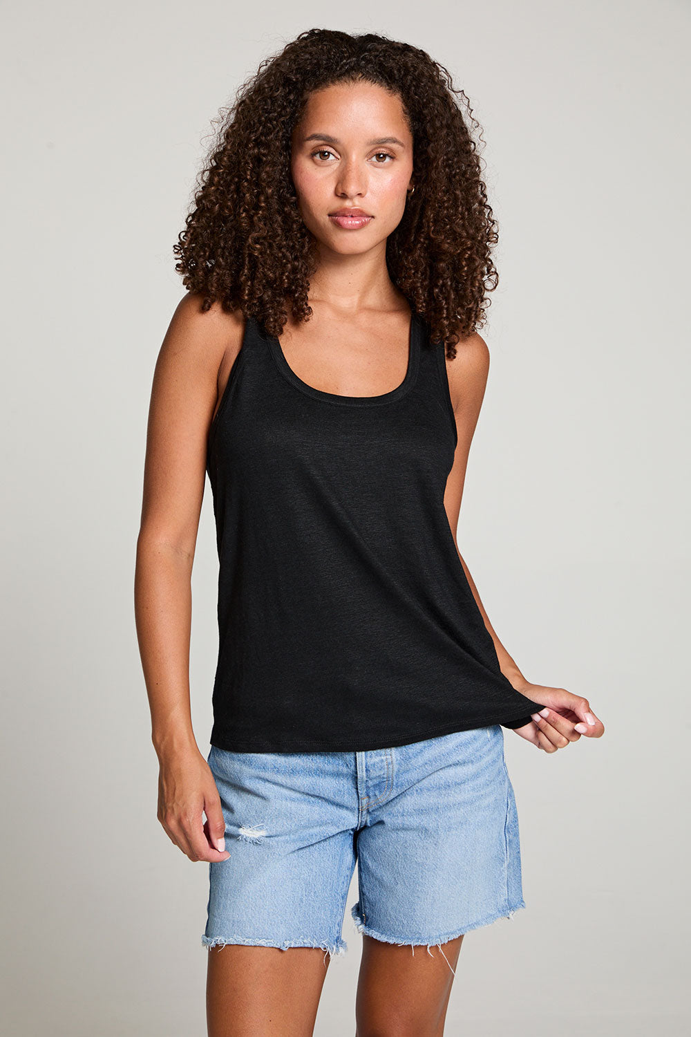 Gloria Black Tank Top WOMENS chaserbrand
