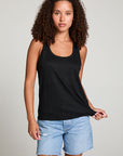 Gloria Black Tank Top WOMENS chaserbrand