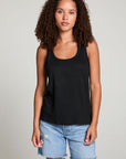 Gloria Black Tank Top WOMENS chaserbrand