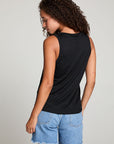 Gloria Black Tank Top WOMENS chaserbrand