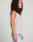 Gloria Heather Grey Tank Top WOMENS chaserbrand