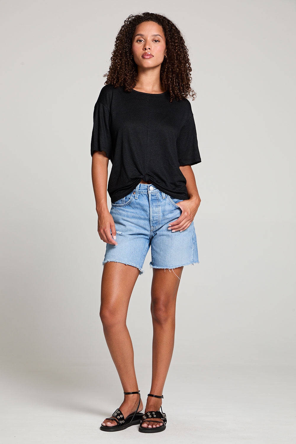 Annalise Black Tee WOMENS chaserbrand