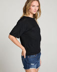Charlotte Black Tee WOMENS chaserbrand