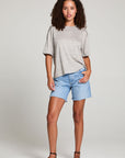 Charlotte Heather Grey Tee WOMENS chaserbrand
