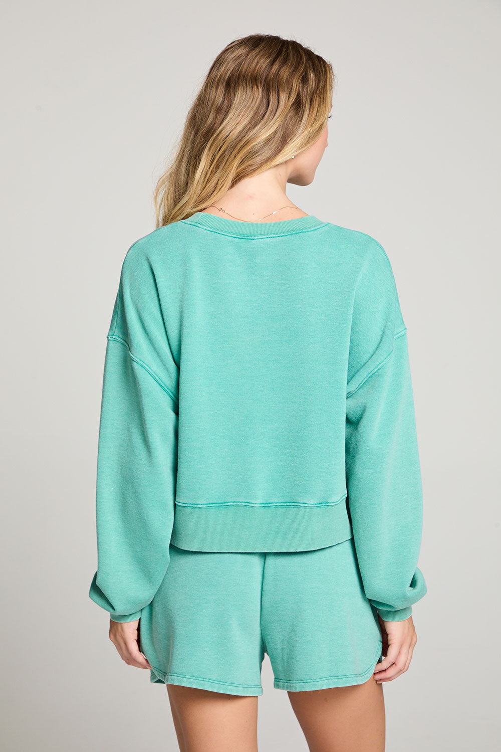 Casbah Clover Green Crop Pullover WOMENS chaserbrand