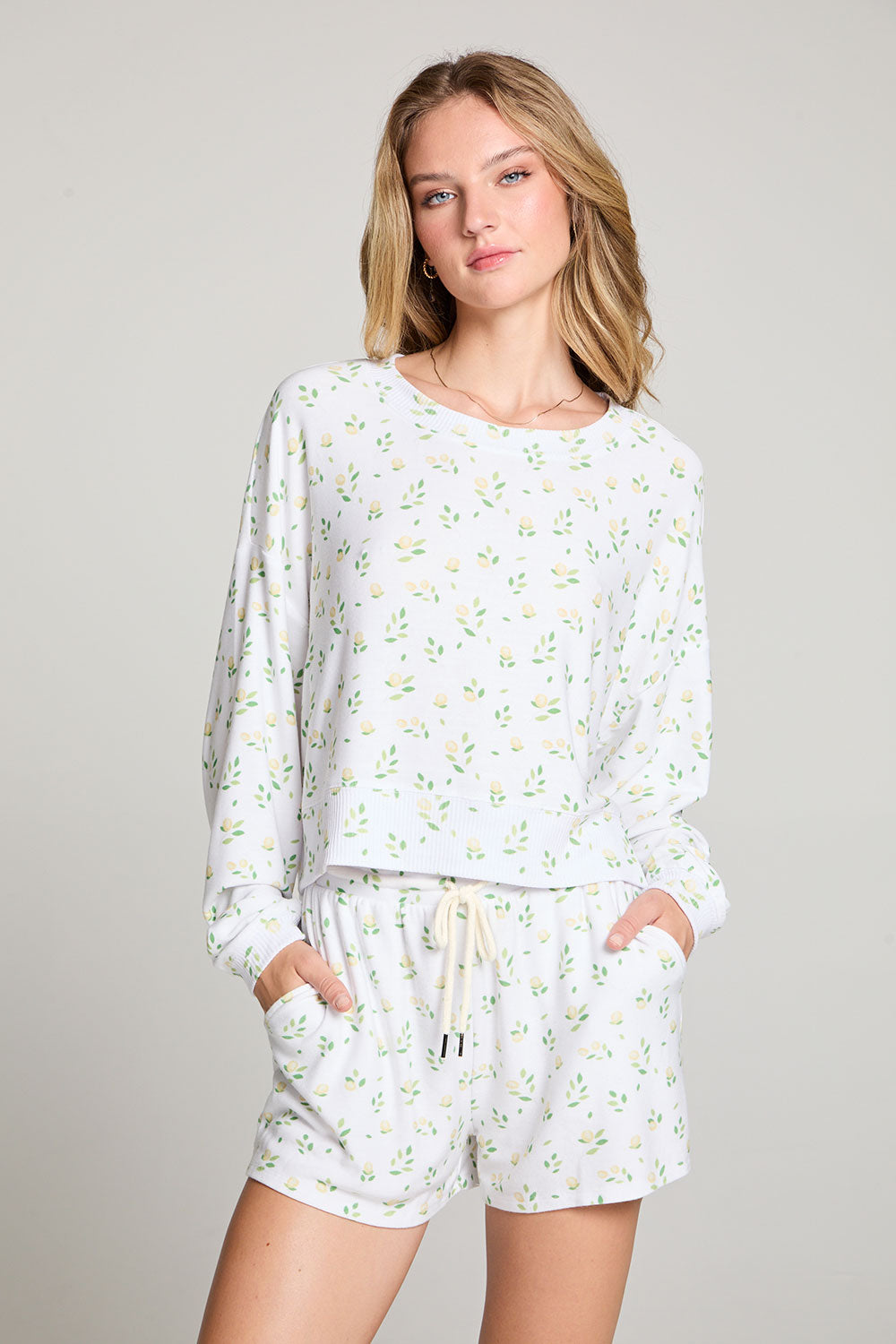 Allover Lemons Long Sleeve WOMENS chaserbrand
