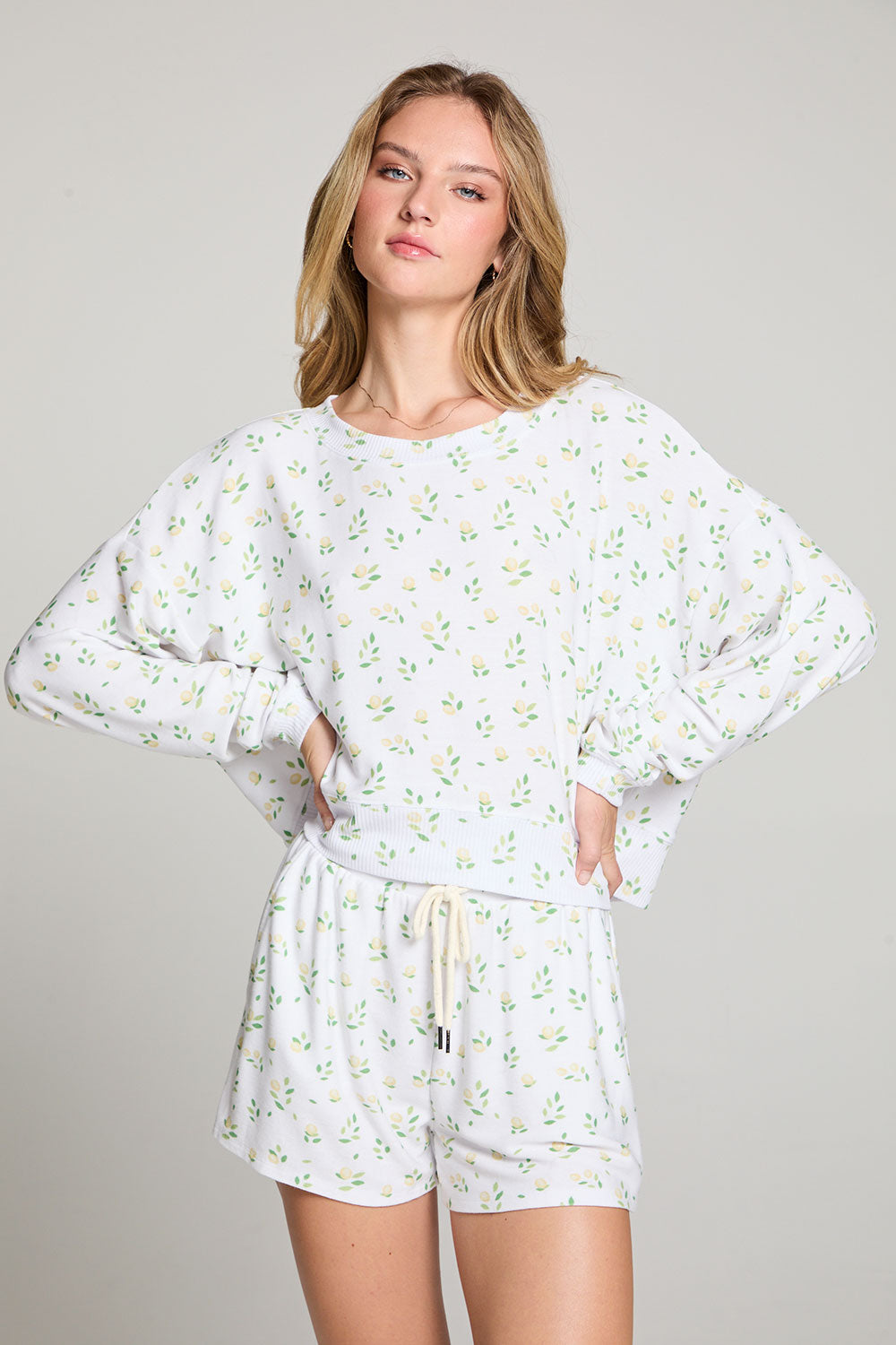 Allover Lemons Long Sleeve WOMENS chaserbrand