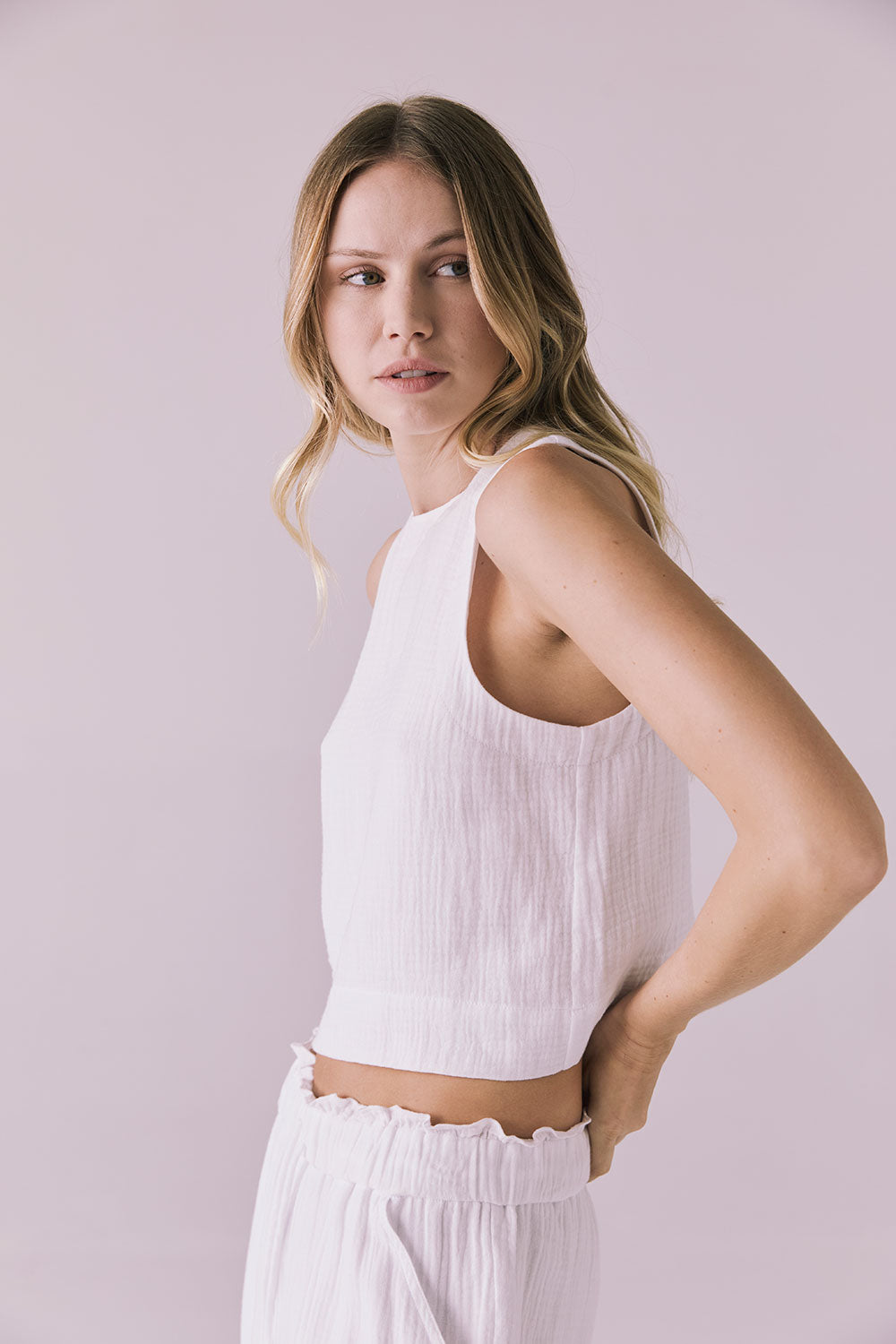Riley White Tank Womens chaserbrand