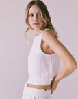 Riley White Tank Womens chaserbrand