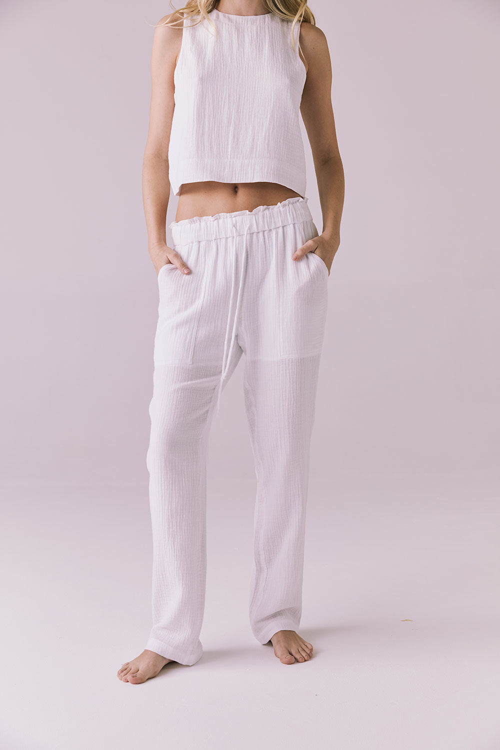Bellow White Joggers Womens chaserbrand