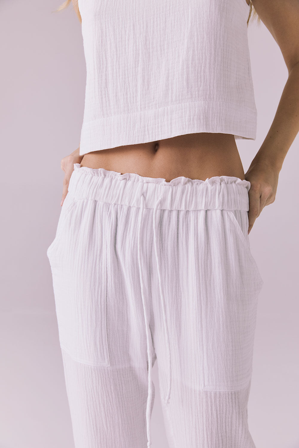 Bellow White Joggers Womens chaserbrand
