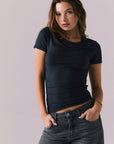 Licorice Black Louiss Tee Womens chaserbrand