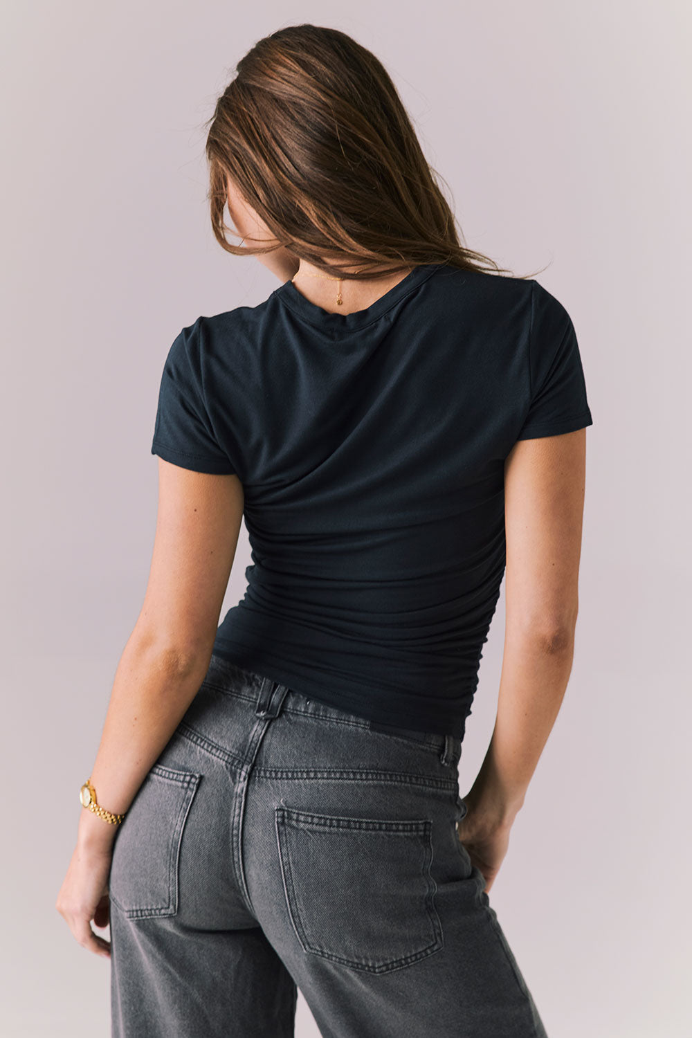 Licorice Black Louiss Tee Womens chaserbrand