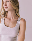 Lander Light Heather Gray Tank Womens chaserbrand
