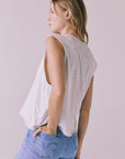 Eagle Light Heather Grey Tank Womens chaserbrand