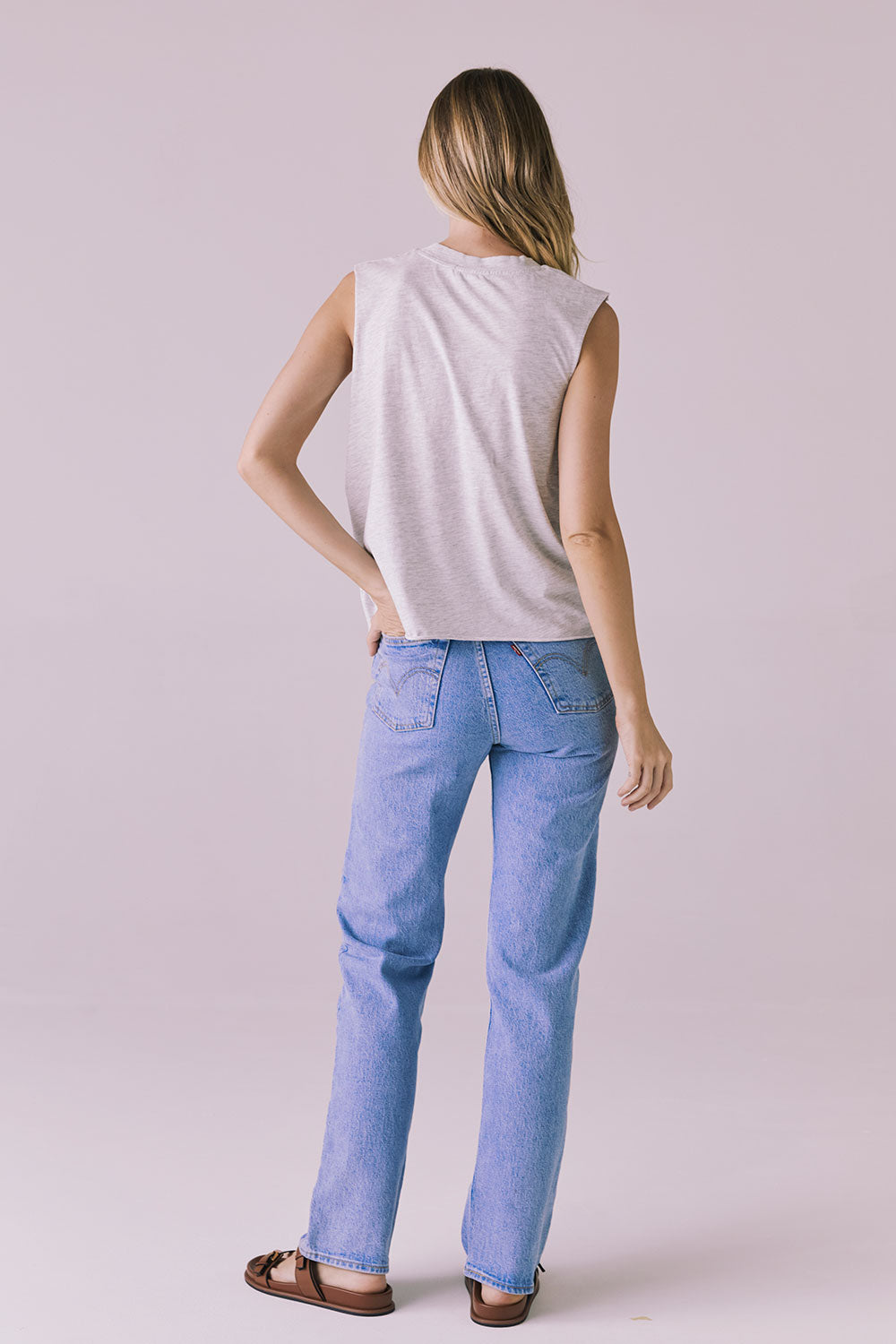 Eagle Light Heather Grey Tank Womens chaserbrand