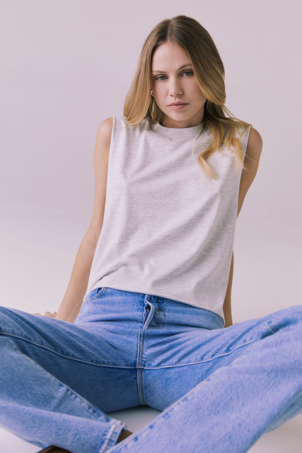 Eagle Light Heather Grey Tank Womens chaserbrand
