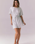 Dixie Light Heather Grey Mini Dress Womens chaserbrand