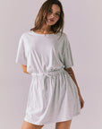 Dixie Light Heather Grey Mini Dress Womens chaserbrand